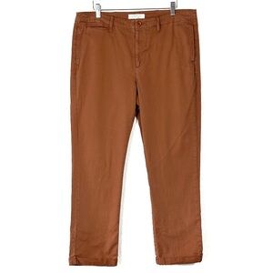 Current/Elliot The Captain Pant cuffed trouser rust brown Cappuccino Size 31